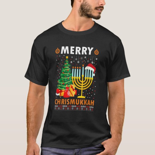 T-shirt Merry Chrismukkah 2022 Happy Hanukkah Christmas Sa (Devant)