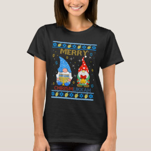 T-shirt Merry Chrismukkah Drôle Gnomes Noël Et Hanuk