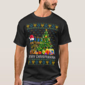 T-shirt Merry Chrismukkah Happy Hanukkah Ugly Sweater Fami (Devant)