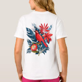 T-shirt Merry Christmas and Happy New Year! Red Bird BOHO (Dos)