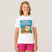 T-shirt Merry Christmas and Happy New Year - Santa (Devant entier)