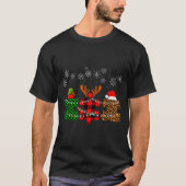 T-shirt Merry Christmas And Snowflakes Autism Merry Christ (Devant)
