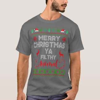 T-shirt Merry Christmas Animal Filthy Ya Funny Xmas