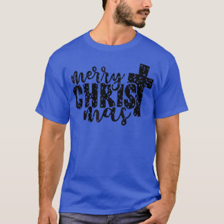 T-shirt Merry Christmas Christian Cross Family Pajamas