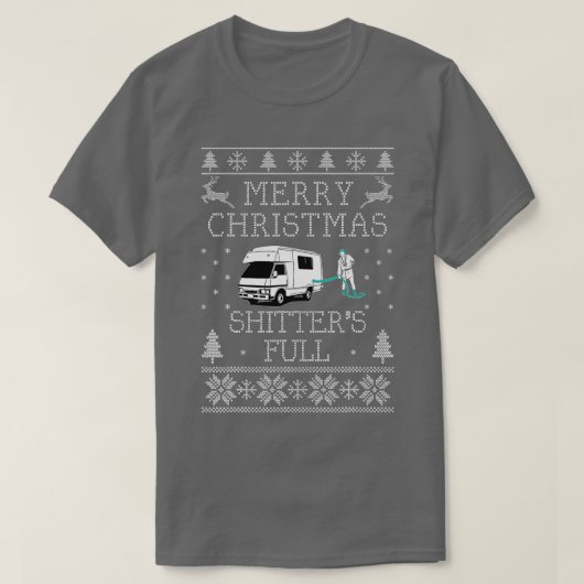 T-shirt Merry Christmas de Shitter's Full drôle (Design devant)