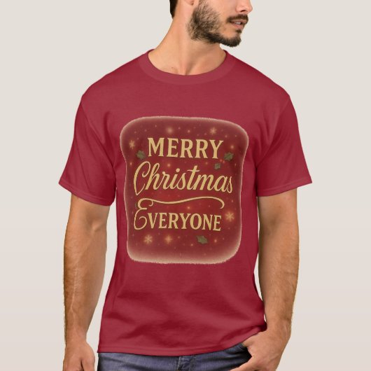 T-Shirt Merry Christmas Everyone (Voorkant)