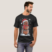 T-shirt Merry Christmas Football Snowman Holiday Srts Xmas (Devant entier)