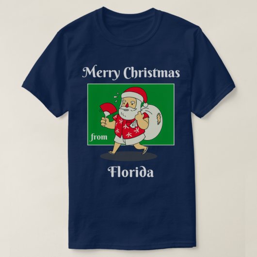 T-shirt Merry Christmas from Floride (Design devant)
