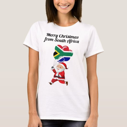 T-shirt Merry Christmas from South Africa (Devant)