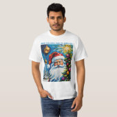 T-shirt Merry Christmas From The North Pole Santa Clause (Devant entier)