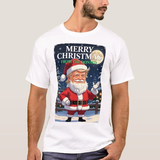 T-shirt Merry Christmas From Trump (Devant)