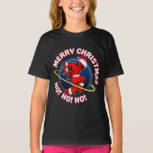 T-SHIRT MERRY CHRISTMAS FUNNY SPACE ASTRONAUT (Devant)