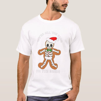 T-shirt Merry Christmas Gingerbread Skeleton Xmas Cookies