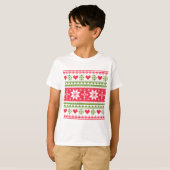 T-shirt Merry Christmas pattern 3 (Devant entier)