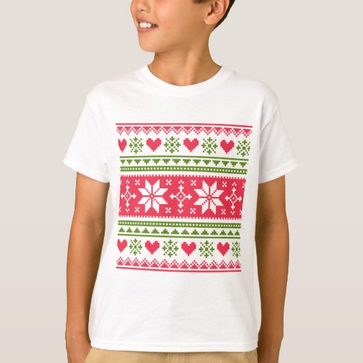 T-shirt Merry Christmas pattern 3 (Devant)