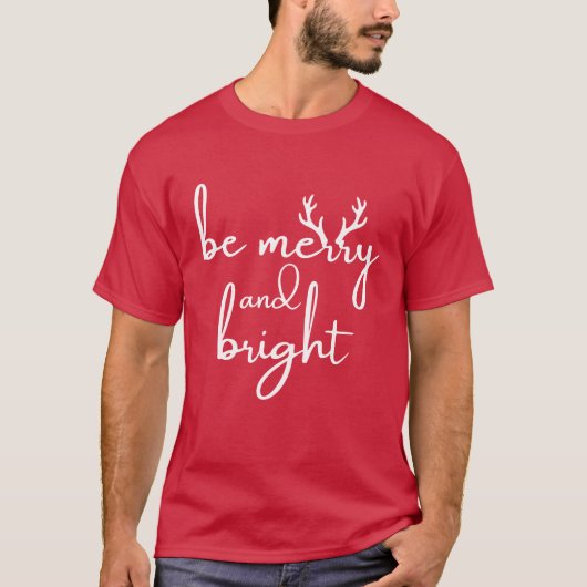 T-Shirt : Merry Christmas (red) (Devant)