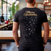 T-shirt Merry Christmas Snowflakes Classic