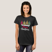 T-shirt Merry Christmas Winter Season Leopard & Christmas (Devant entier)