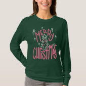 T-shirt Merry Christmas with Tree (Devant)