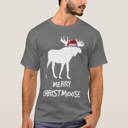 T-shirt Merry Christmoose I Love Moose Gifts for Moose Lov (Devant)