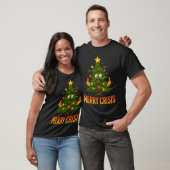 T-shirt Merry Crisis Funny Christmas Tree Tangled Lights (Unisexe)
