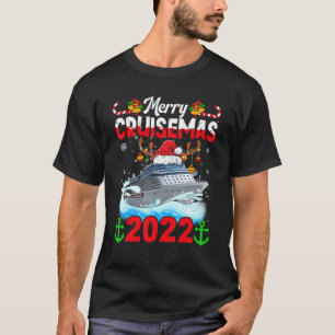 T-shirt Merry Cruisemas 2022 Funny Christmas Père Noël Rei