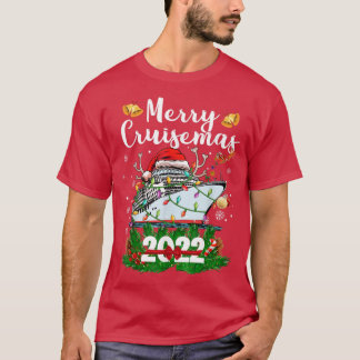 T-shirt Merry Cruisemas 2022 Noël Père Noël Reindeer Crui