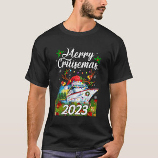 T-shirt Merry Cruisemas 2023 bateau de croisière de famill