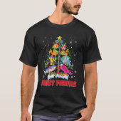 T-shirt Merry Fishmas Funky Christmas Tree Lights Fish Fis (Devant)