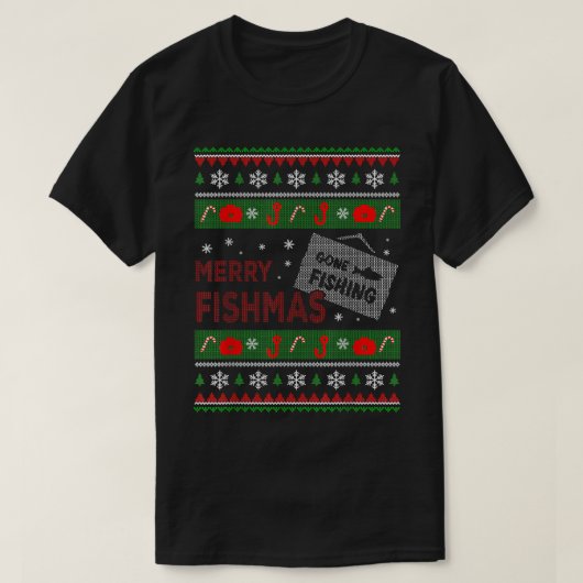 T-shirt MERRY FISHMAS Noël laid (Design devant)