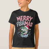 T-shirt Merry Fishmas Santa Fishing Lovers Funny Fisherman (Devant)