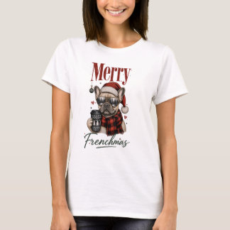 T-Shirt Merry Frenchmas Bouledogue Français