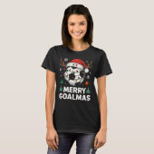 T-shirt Merry Goalmas Italy - Funny Soccer Christmas (Devant entier)