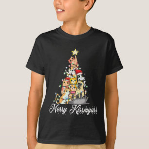 T-shirt Merry Kissmy Fun Christmas Lumières