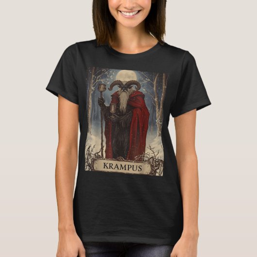 T-shirt Merry Krampus Pajama Funny Christmas Horror Ugly S (Devant)