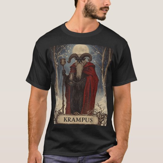 T-shirt Merry Krampus Pajama Funny Christmas Horror Ugly S (Devant)