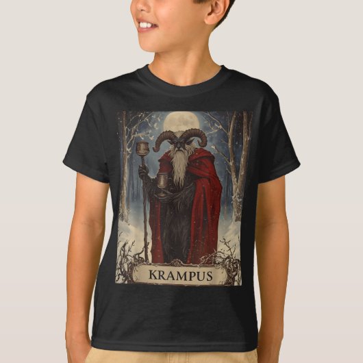 T-shirt Merry Krampus Pajama Funny Christmas Horror Ugly S (Devant)