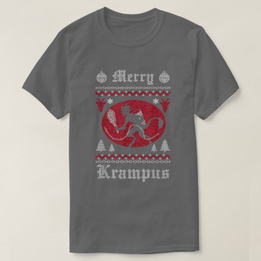 T-shirt Merry Krampus, Ugly Christmas Sweater, Merry Chris (Design devant)