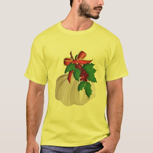 T-shirt Merry Merry Garlic ky Noël drôle design chemise (Devant)