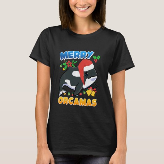 T-shirt Merry Orcamas Orca Whale Long Sleeve 1 (Devant)
