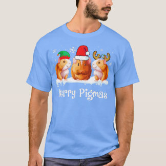 T-shirt Merry Pigmas Funny Guinea Pig Christmas Xmas 