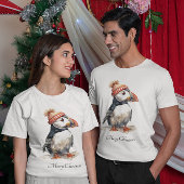 T-shirt Merry Puffin, personnalisé