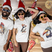 T-shirt Merry Puffin, personnalisé