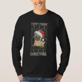 T-shirt Merry Puggin Christmas Pajama Pug Dog Puppy Ugly (Devant)