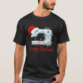 T-shirt Merry Quiltmas Knitting Sewing Santa Christmas Qui (Devant)