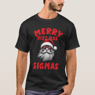 T-shirt Merry Rizz Mas Sigmas, Joyeux Noël