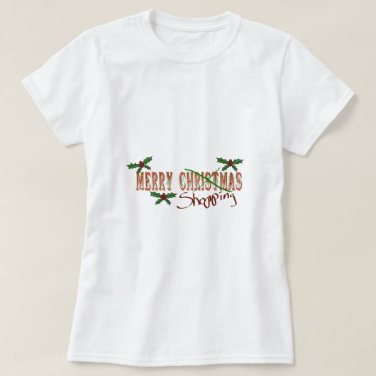 T-shirt Merry SHopping (Design devant)