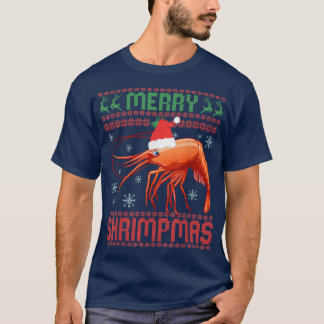 T-shirt Merry Shrimpmas Funny Shrimp Ugly Christmas Sweate