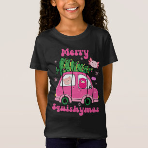 T-Shirt Merry Squishymas voiture rose