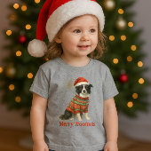 T-Shirt Merry Woofmas Border Collie Christmas